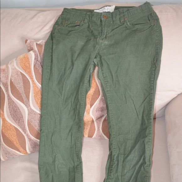 Green Corduroy Pants - Picture 1 of 6